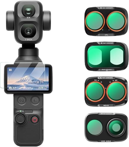 Amazon | TELESIN DJI Osmo Pocket 4P専用【CPL+VND 2-32可変ND+クール